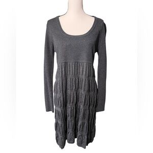 Calvin Klein Charcoal Gray Knit Dress, size L